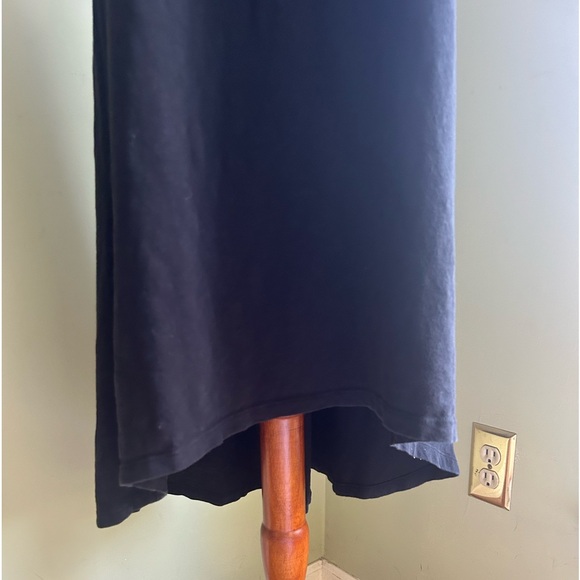 J Crew Re-Imagined Eco label black High/Low black tank dress. Racer back. Size S - Picture 7 of 15